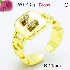 Fashion Brass Ring  F3R400590ablb-L002