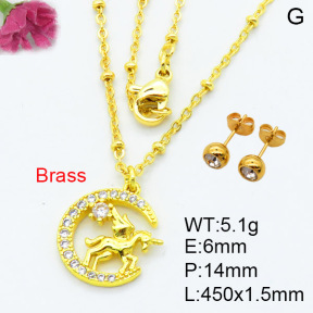 Fashion Brass Sets  F3S007552ablb-L002