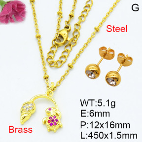 Fashion Brass Sets  F3S007596aaio-L002