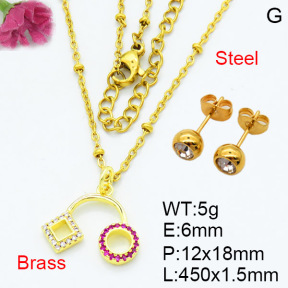 Fashion Brass Sets  F3S007597aaio-L002