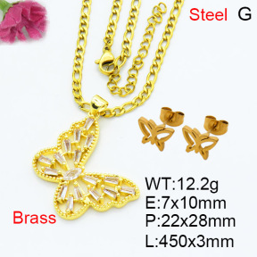 Fashion Brass Sets  F3S007614ablb-L002