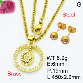 Fashion Brass Sets  F3S007638aakl-L002