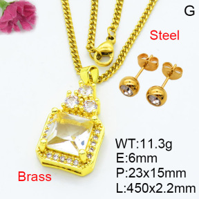 Fashion Brass Sets  F3S007643aakl-L002