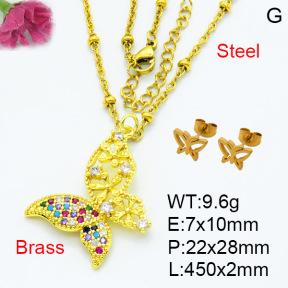 Fashion Brass Sets  F3S007647ablb-L002