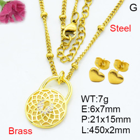 Fashion Brass Sets  F3S007664avja-L002