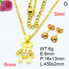 Fashion Brass Sets  F3S007666avja-L002