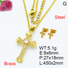 Fashion Brass Sets  F3S007675aakl-L002