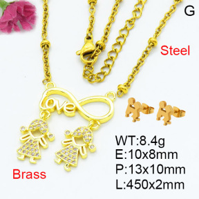 Fashion Brass Sets  F3S007676ablb-L002