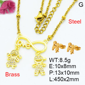 Fashion Brass Sets  F3S007677ablb-L002