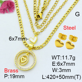 Fashion Brass Sets  F3S007684vbmb-L002