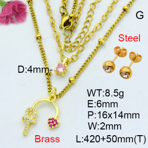 Jusnova  Fashion Brass Sets  F3S007686aajo-L002