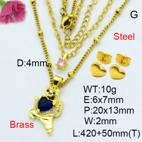 Fashion Brass Sets  F3S007687aakl-L002