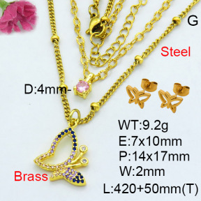 Fashion Brass Sets  F3S007688aakl-L002