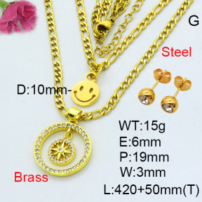 Fashion Brass Sets  F3S007689aakl-L002