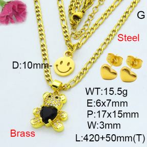 Fashion Brass Sets  F3S007690aakl-L002