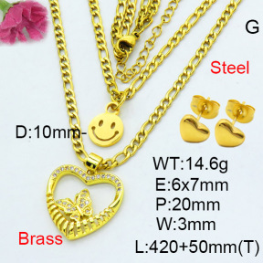 Fashion Brass Sets  F3S007691aajl-L002