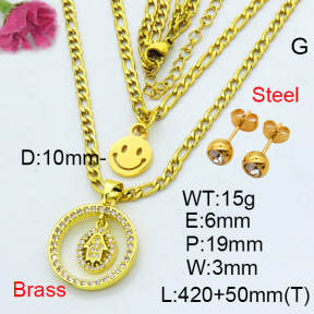 Fashion Brass Sets  F3S007692aakl-L002