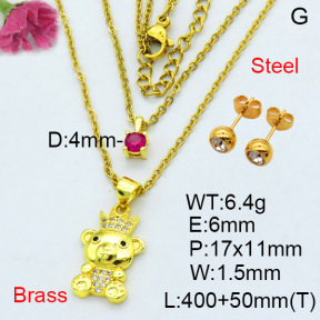 Fashion Brass Sets  F3S007693avja-L002