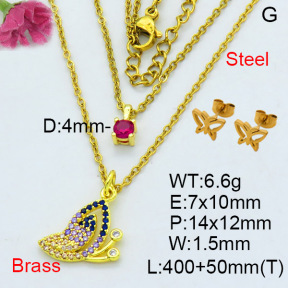 Fashion Brass Sets  F3S007696aajl-L002