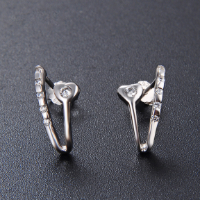 925 Silver Earrings JE0416vhni-M112 YJ00599