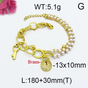 Fashion Brass Bracelet  F5B300004vbpb-J71