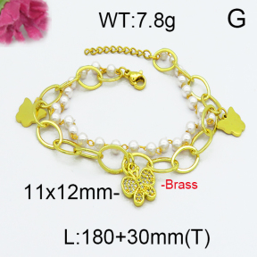 Fashion Brass Bracelet  F5B300006vbpb-J71