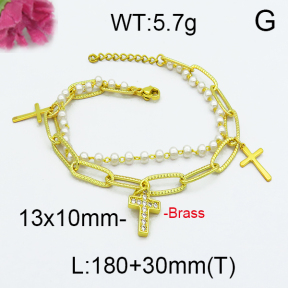Fashion Brass Bracelet  F5B300007vbpb-J71