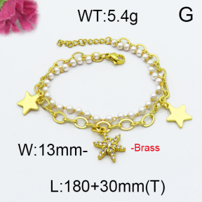 Fashion Brass Bracelet  F5B300010vbpb-J71