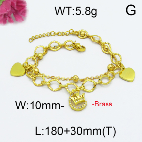 Fashion Brass Bracelet  F5B300011vbpb-J71