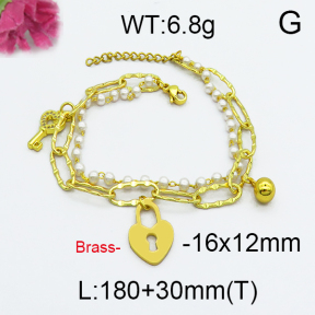 Fashion Brass Bracelet  F5B300013vbpb-J71