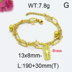 Jusnova  Fashion Brass Bracelet  F5B400024vbpb-J71