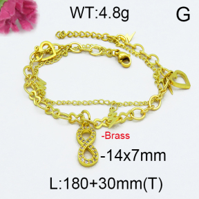 Fashion Brass Bracelet  F5B400026vbpb-J71