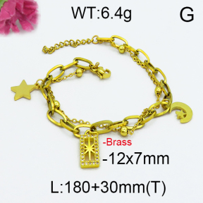 Jusnova  Fashion Brass Bracelet  F5B400027vbpb-J71