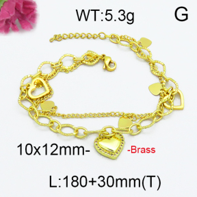 Jusnova  Fashion Brass Bracelet  F5B400031vbpb-J71