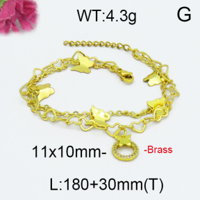 Fashion Brass Bracelet  F5B400032vbpb-J71