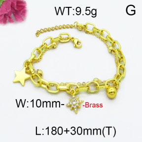 Jusnova  Fashion Brass Bracelet  F5B400034vbpb-J71