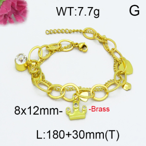 Fashion Brass Bracelet  F5B400038vbpb-J71