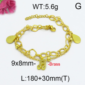 Jusnova  Fashion Brass Bracelet  F5B400044vbpb-J71