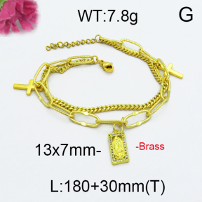Fashion Brass Bracelet  F5B400046vbpb-J71