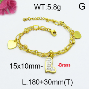 Fashion Brass Bracelet  F5B400047vbpb-J71