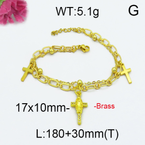 Jusnova  Fashion Brass Bracelet  F5B400048vbpb-J71
