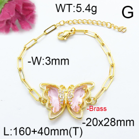 Fashion Brass Bracelet  F6B404630abol-J66