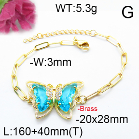 Fashion Brass Bracelet  F6B404634abol-J66