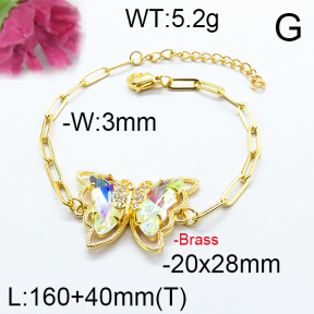 Fashion Brass Bracelet  F6B404635abol-J66