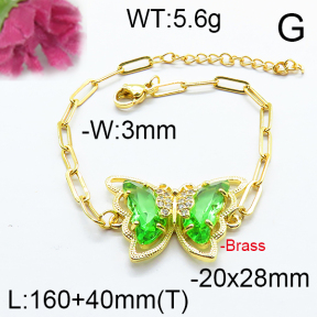 Fashion Brass Bracelet  F6B404637abol-J66