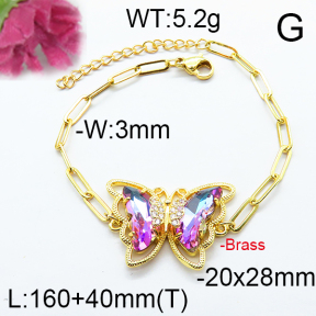 Fashion Brass Bracelet  F6B404640abol-J66