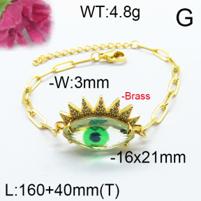 Fashion Brass Bracelet  F6B404651vbpb-J66