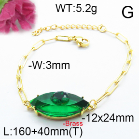 Fashion Brass Bracelet  F6B404660abol-J66