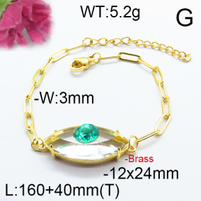 Fashion Brass Bracelet  F6B404665abol-J66