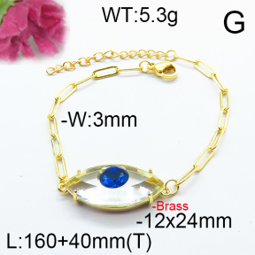 Fashion Brass Bracelet  F6B404668abol-J66